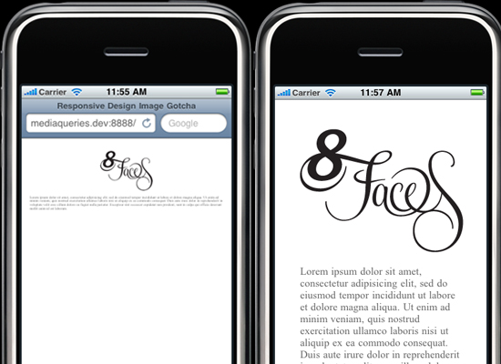 iphone website scale
