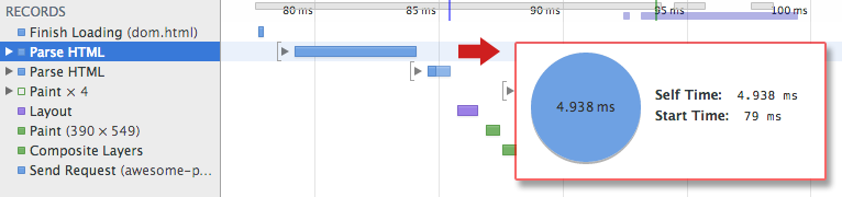 DOM example screenshot