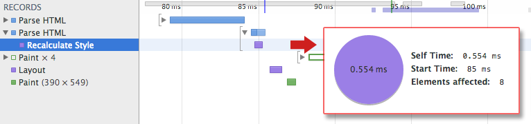 DOM example screenshot